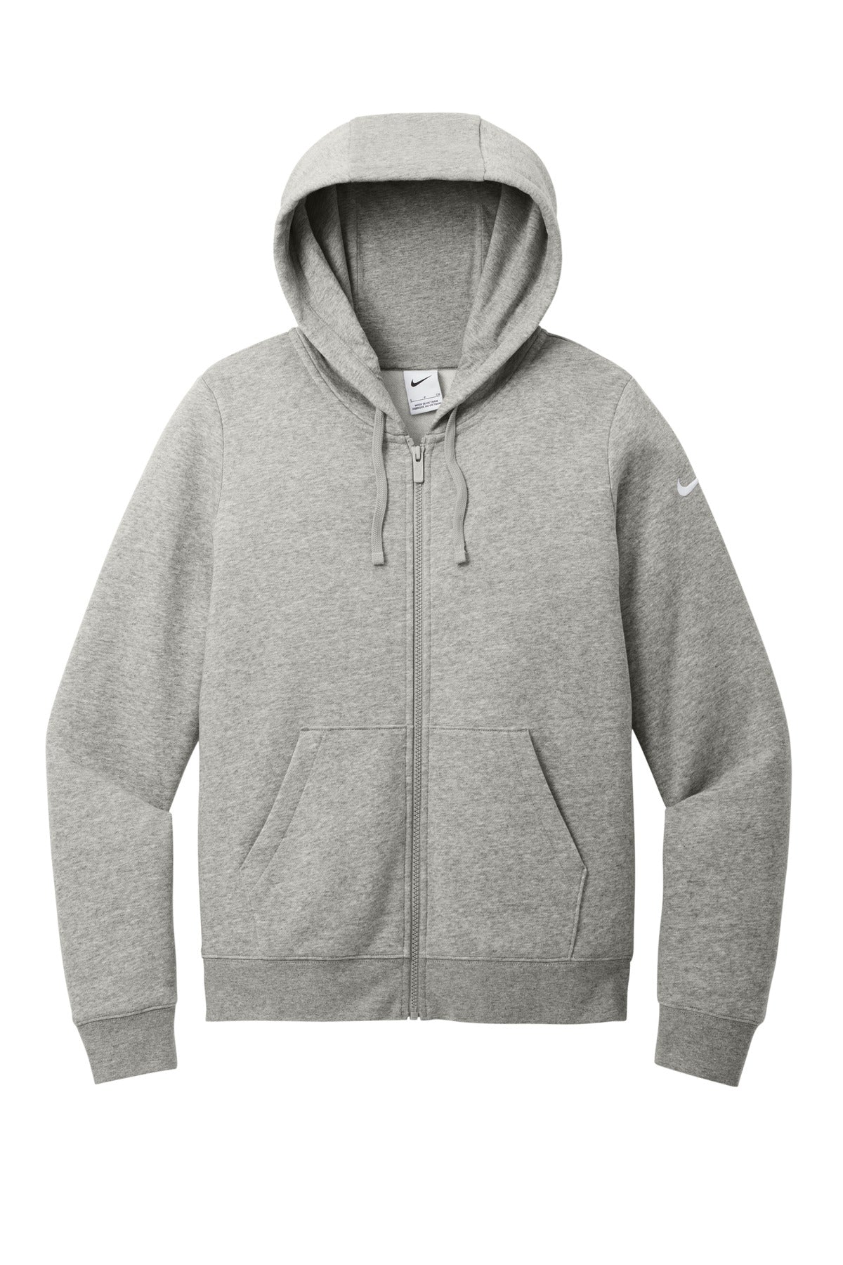 Nike Women's Club Fleece Sleeve Swoosh Full-Zip Hoodie image 3