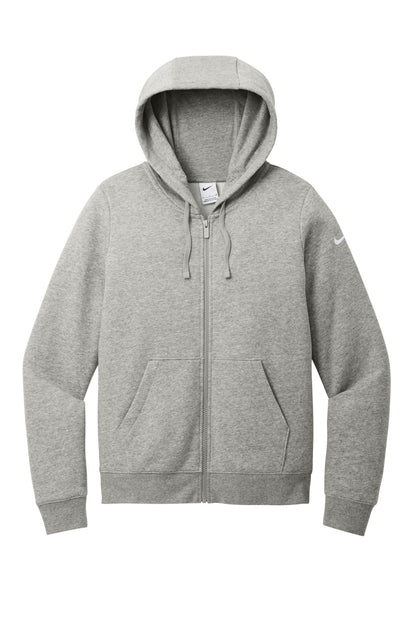 Nike Women's Club Fleece Sleeve Swoosh Full-Zip Hoodie image 3