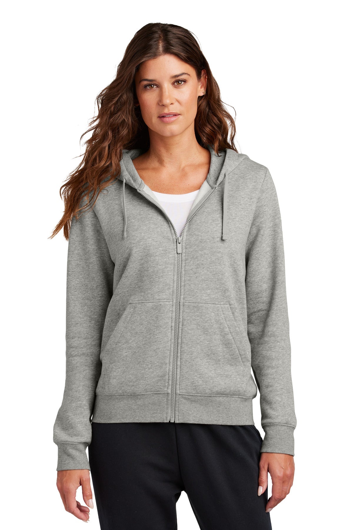 Nike Women's Club Fleece Sleeve Swoosh Full-Zip Hoodie image 1
