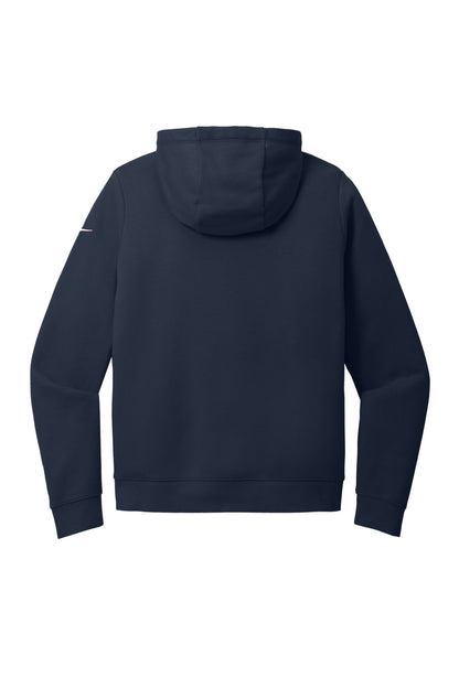 Nike Women's Club Fleece Sleeve Swoosh Full-Zip Hoodie NKFD9890 Midnight Navy