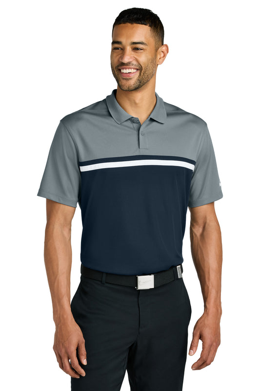 Nike Dri-FIT Victory Colorblock Polo NKFQ3968 Cool Grey/ Navy/ White