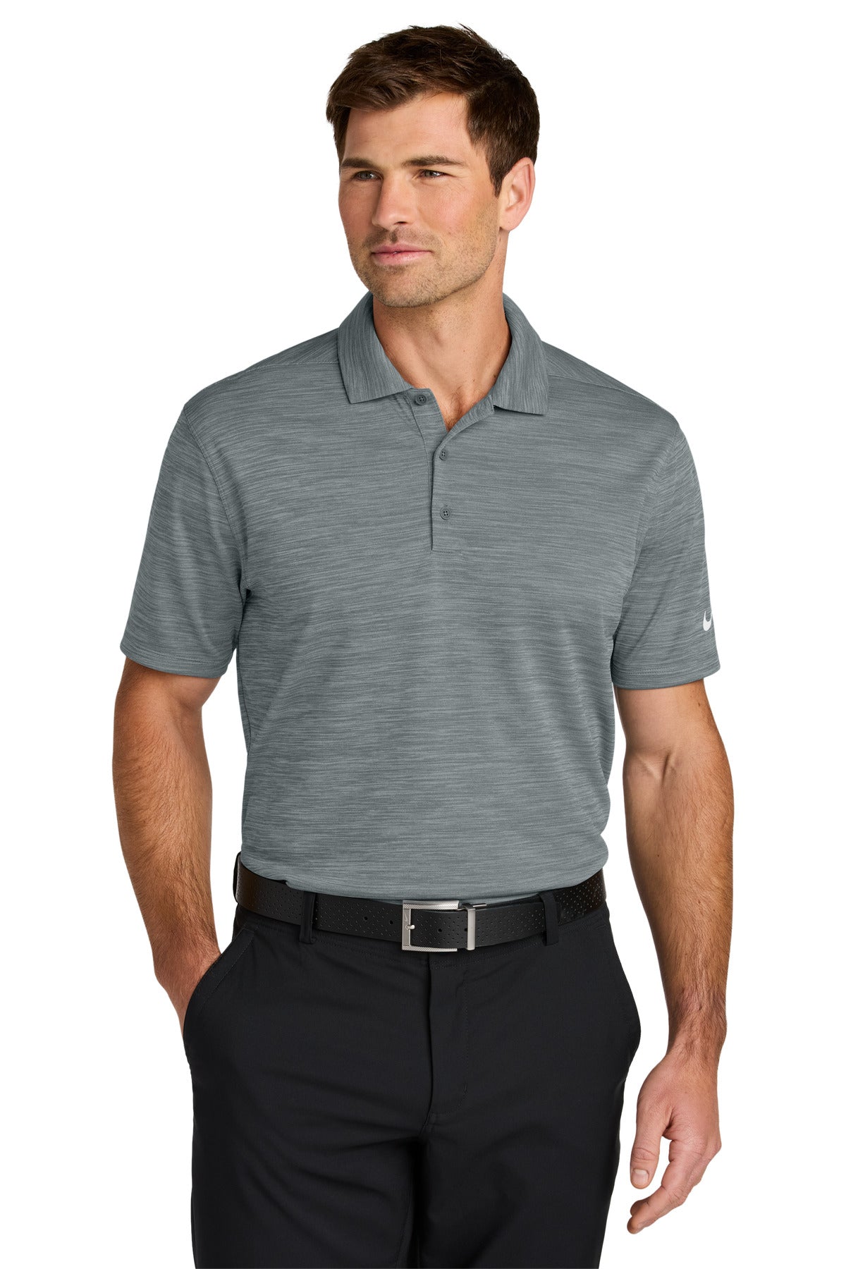 Nike Dri-FIT Striated Polo NKFQ4792 Cool Grey