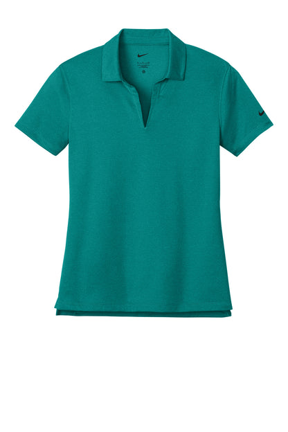 Nike Women's Dri-FIT Smooth Heather Polo NKFQ4793 Bright Spruce Heather