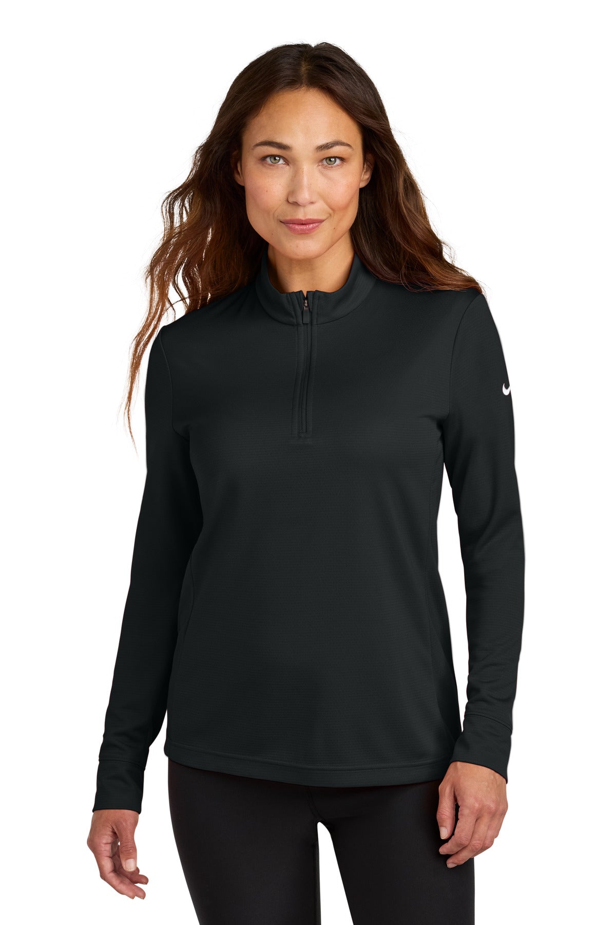 Cleveland Clinic Nike Women's Essential 1/2-Zip Cover-Up NKHM7969 Black