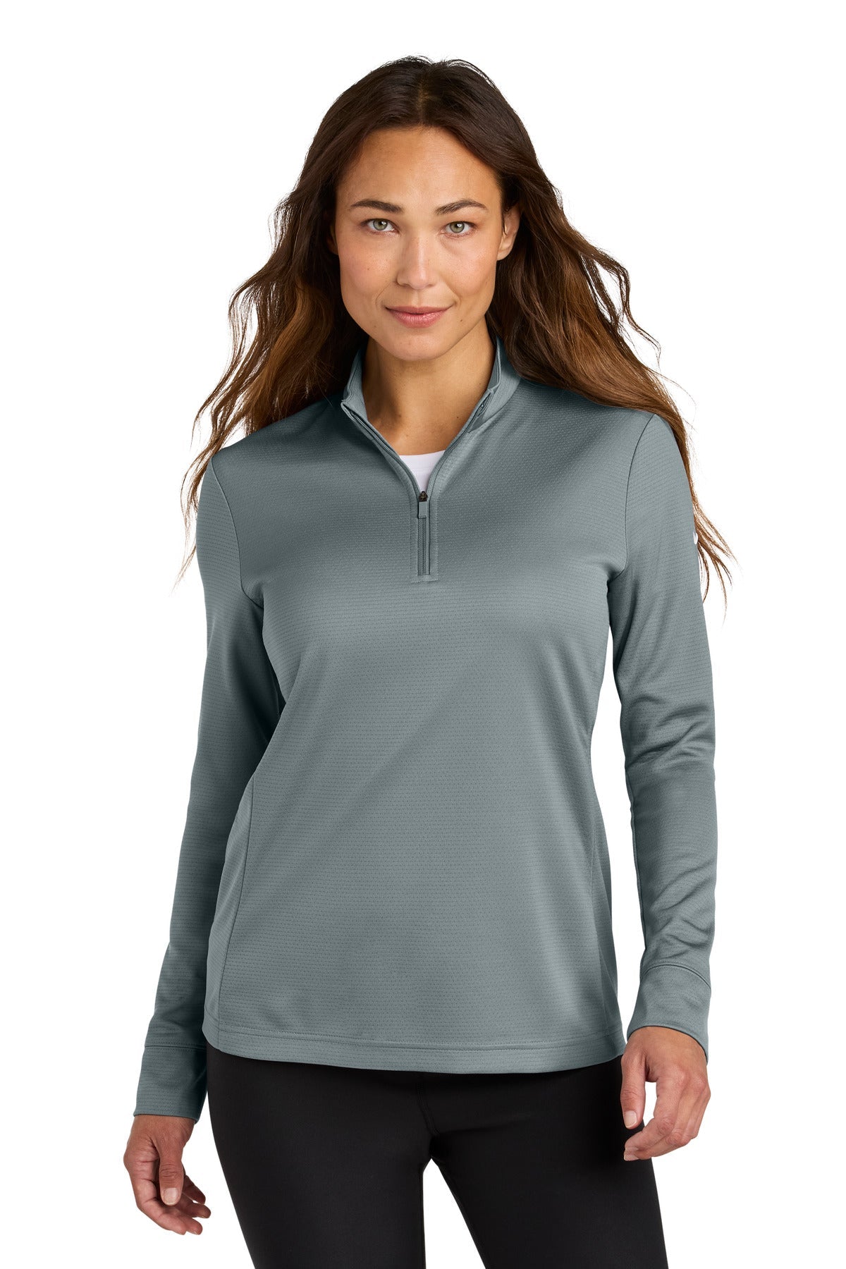 Cleveland Clinic Nike Women's Essential 1/2-Zip Cover-Up NKHM7969 Cool Grey