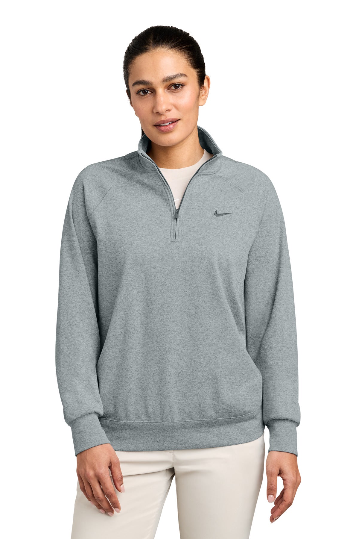 Nike Women's Dri-FIT Primary 1/4-Zip NKIO8129 Cool Grey Heather
