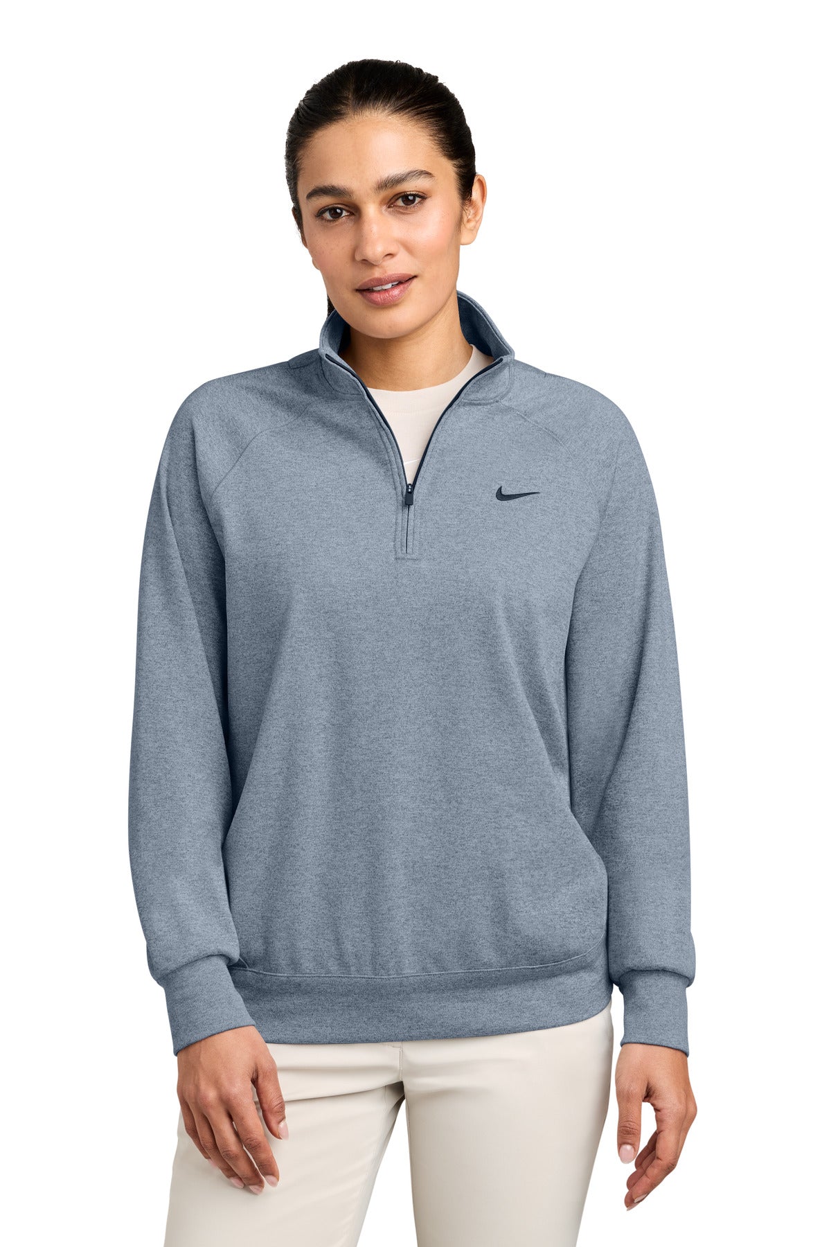 Nike Women's Dri-FIT Primary 1/4-Zip NKIO8129 Navy Heather