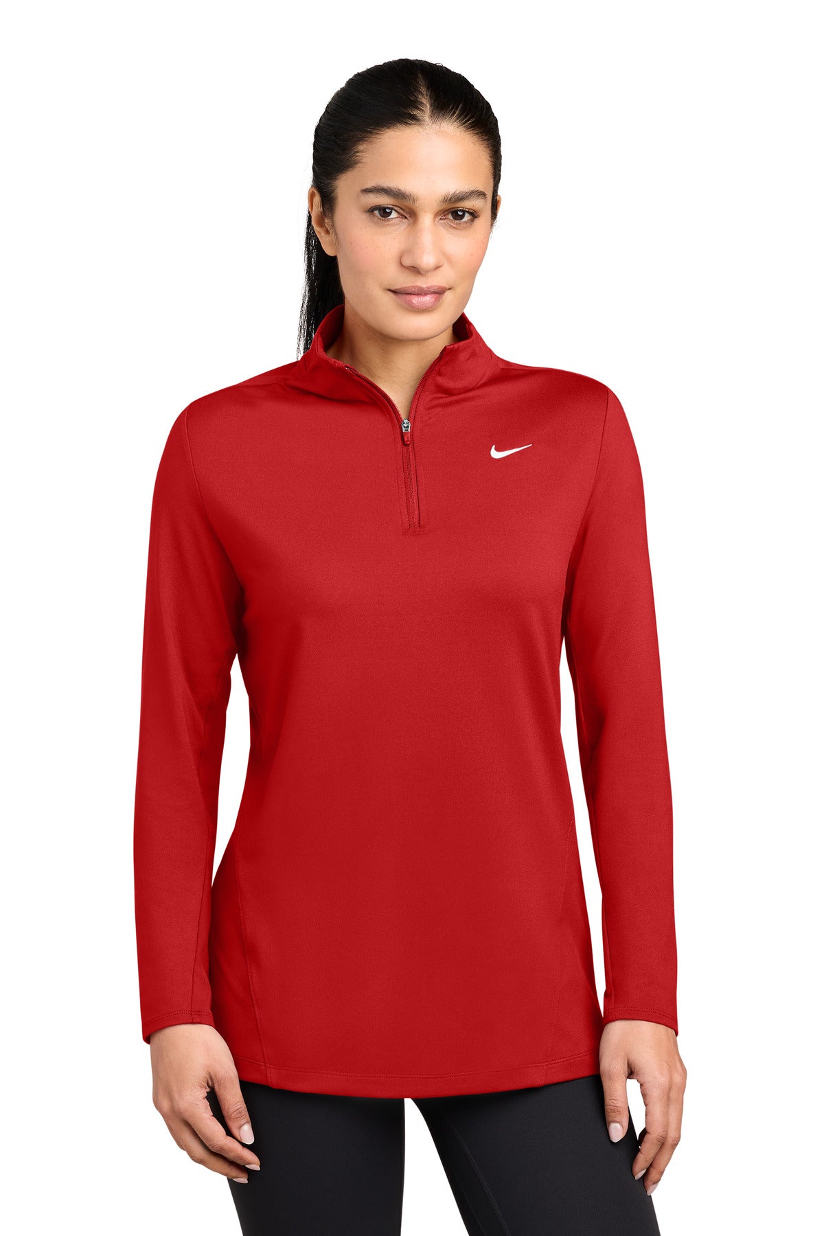 Nike Women's Dri-FIT Stride 1/2-Zip NKIO8141 Scarlet
