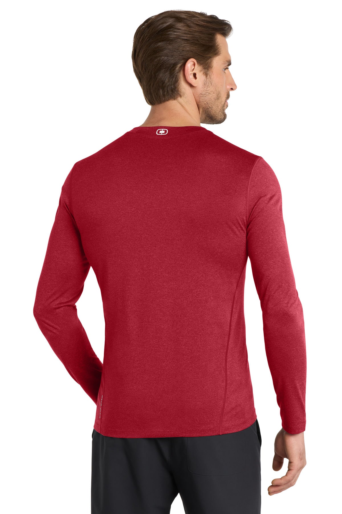 OGIO Long Sleeve Pulse Crew OE321 Ripped Red