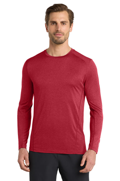 OGIO Long Sleeve Pulse Crew OE321 Ripped Red