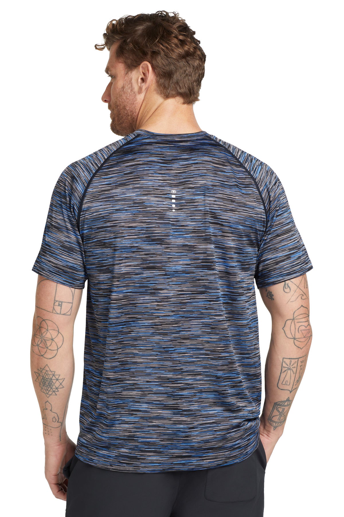 OGIO Verge Crew OE326 Electric Blue Space Dye