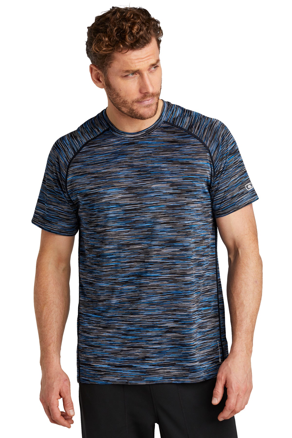 OGIO Verge Crew OE326 Electric Blue Space Dye