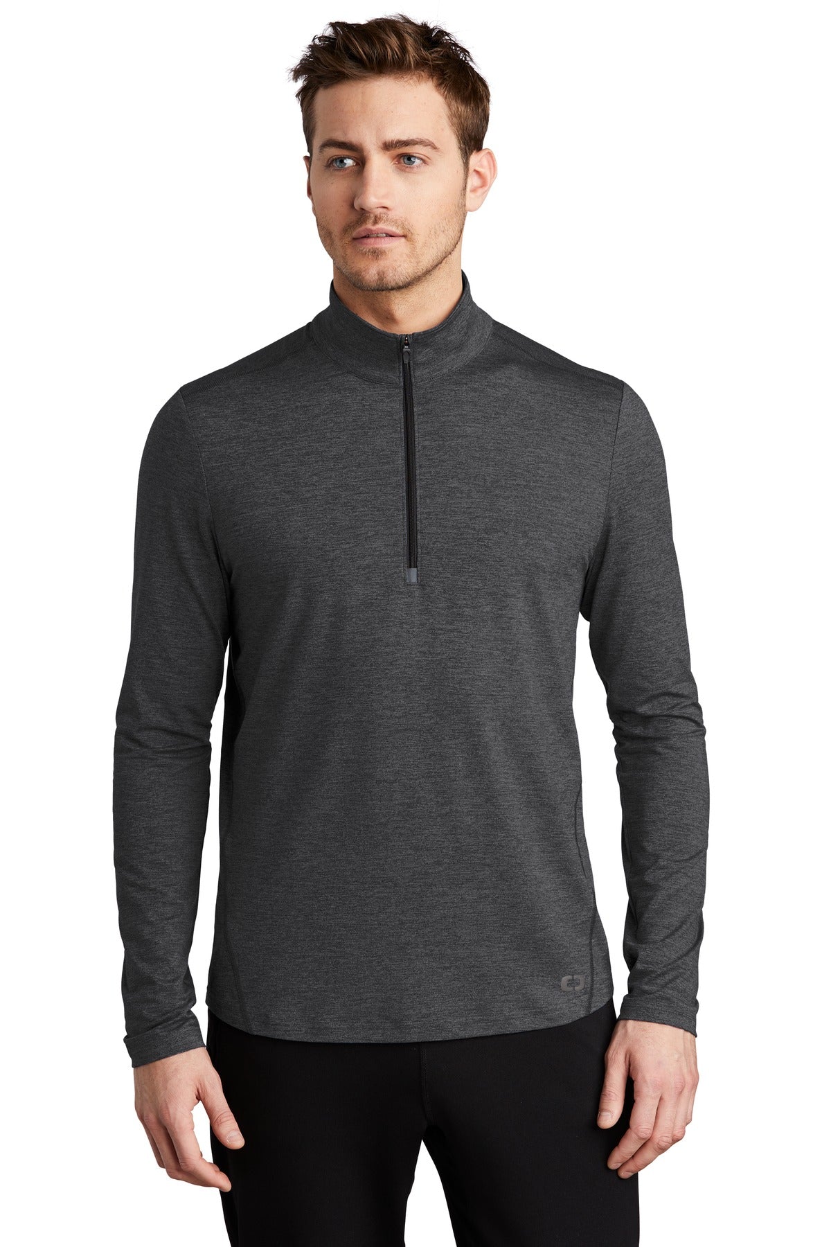 OGIO Force 1/4-Zip OE341 Blacktop Heather