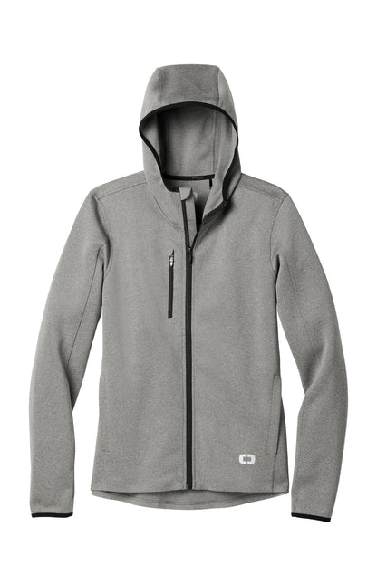 OGIO Stealth Full-Zip Jacket OE728 Heather Grey
