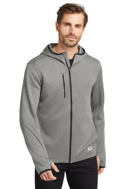 OGIO Stealth Full-Zip Jacket OE728 Heather Grey