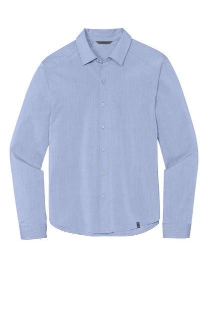 OGIO Commuter Woven Shirt OG1002 Metal Blue Heather