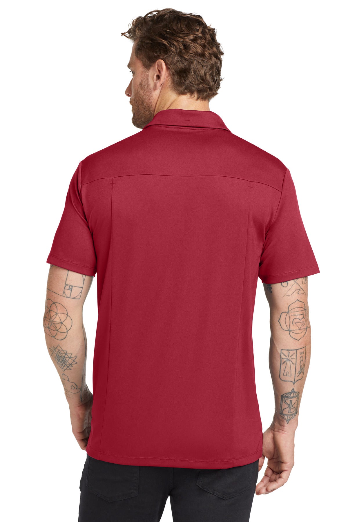 OGIO Framework Polo OG125 Signal Red