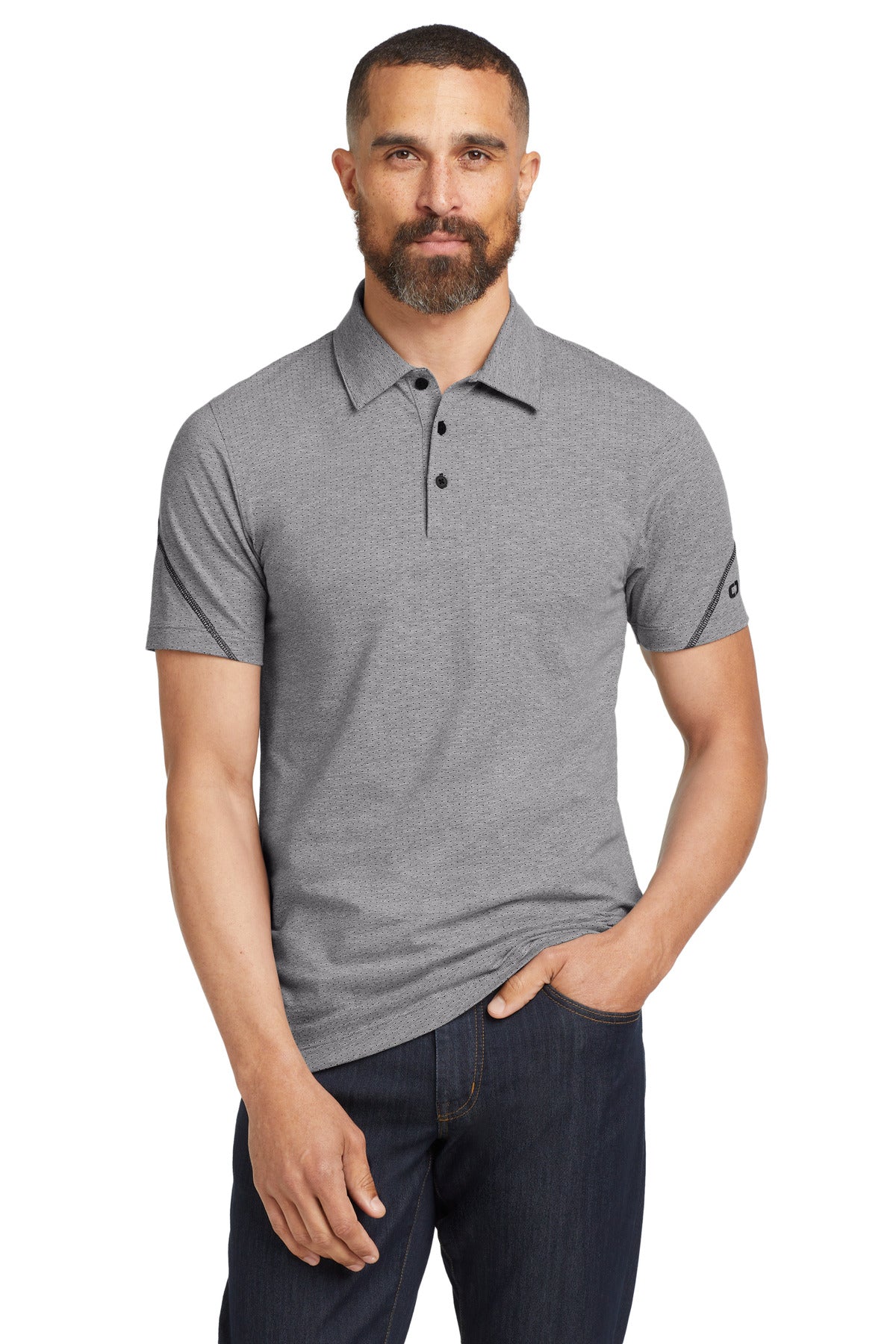 OGIO Tread Polo OG135 Grey Heather