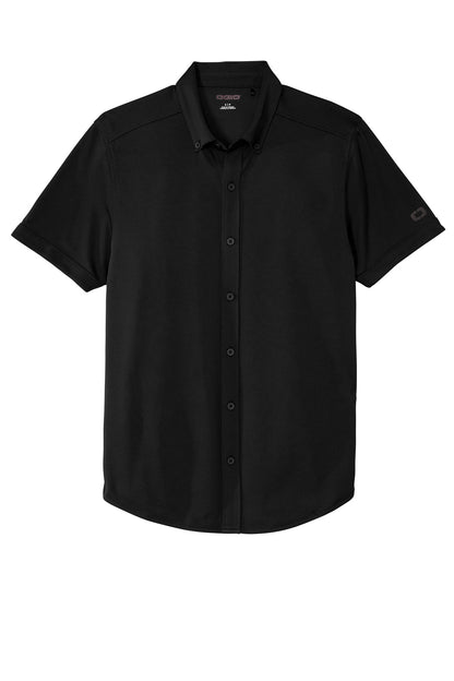 OGIO Gravitate Full-Button Polo OG141 Blacktop