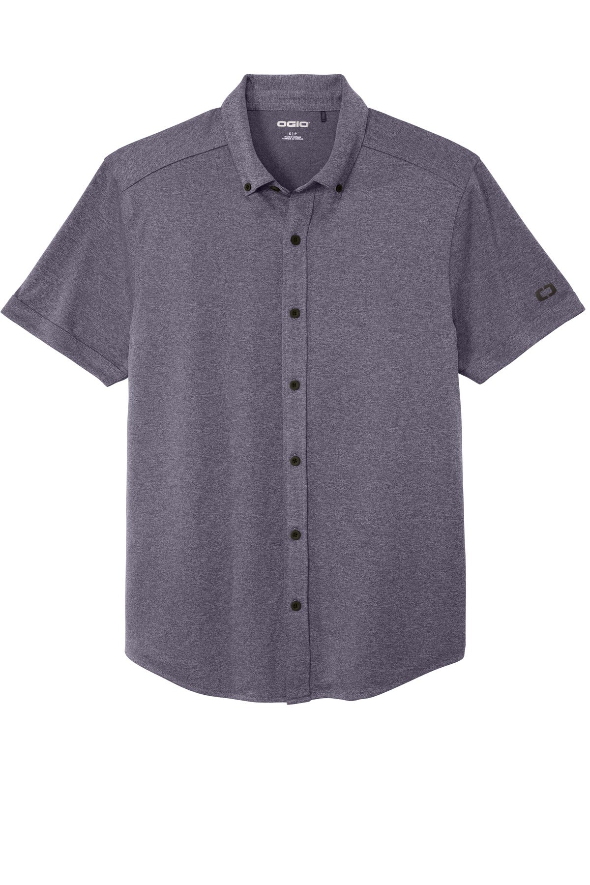 OGIO Gravitate Full-Button Polo OG141 Navy Heather