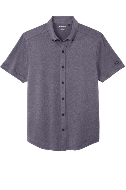 OGIO Gravitate Full-Button Polo OG141 Navy Heather