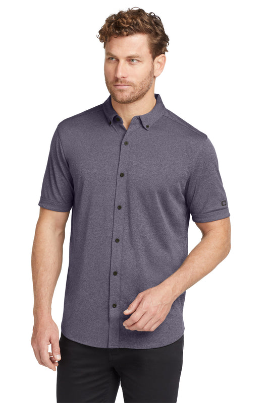 OGIO Gravitate Full-Button Polo OG141 Navy Heather
