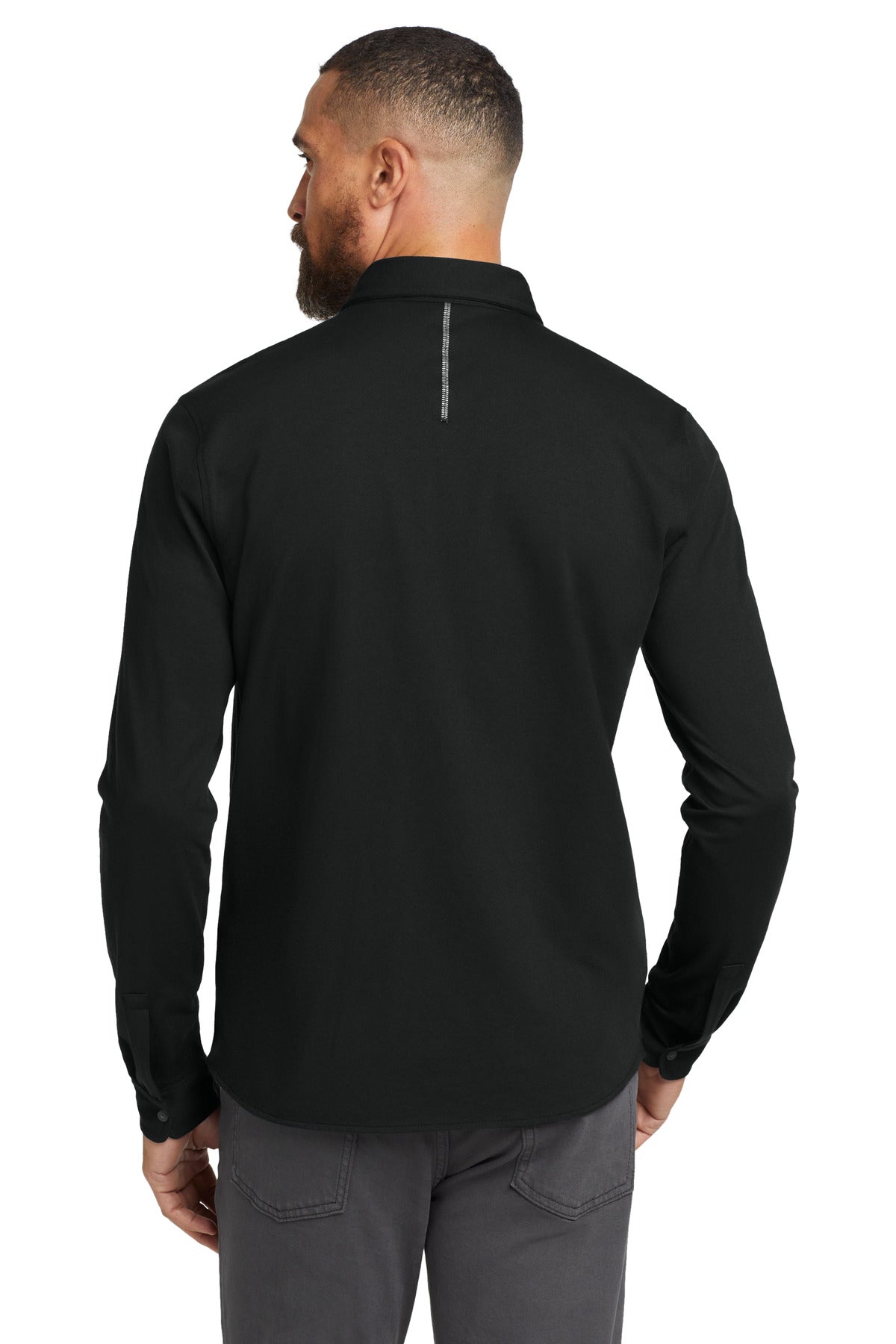 OGIO Code Stretch Long Sleeve Button-Up OG145 Blacktop