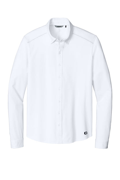 OGIO Code Stretch Long Sleeve Button-Up OG145 Bright White