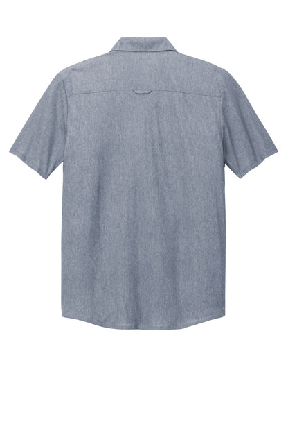 OGIO Extend Short Sleeve Button-Up OG160 Deep Blue Heather