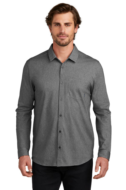 OGIO Extend Long Sleeve Button-Up OG161 Blacktop Heather
