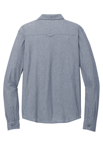 OGIO Extend Long Sleeve Button-Up OG161 Deep Blue Heather