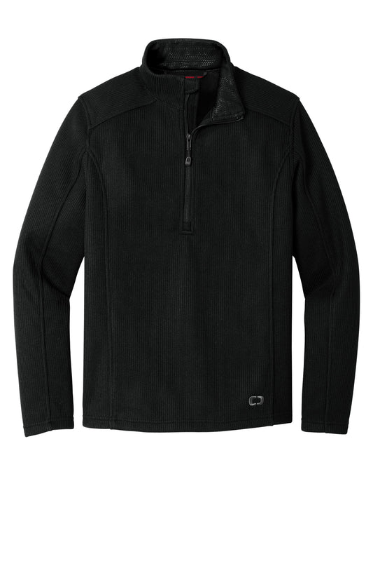 OGIO Grit Fleece 1/2-Zip OG729 Blacktop