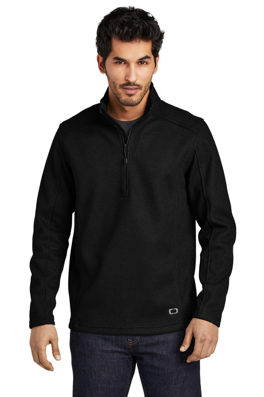 OGIO Grit Fleece 1/2-Zip OG729 Blacktop