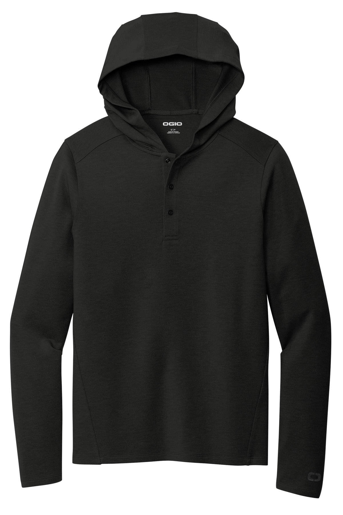OGIO Luuma Flex Hooded Henley OG826 Blacktop