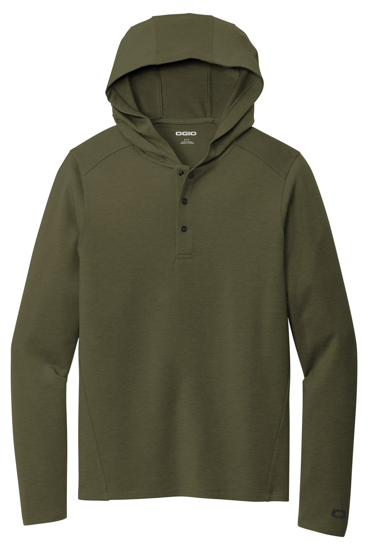 OGIO Luuma Flex Hooded Henley OG826 Deep Olive