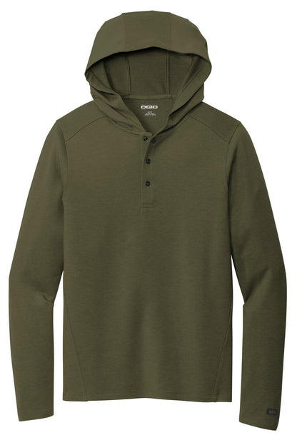 OGIO Luuma Flex Hooded Henley OG826 Deep Olive