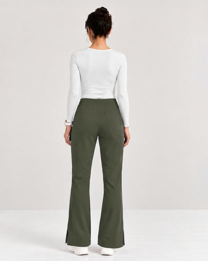 Foundry Women's 2005 Jasmine 5 Pocket Mini Flare Cargo Pant Olive