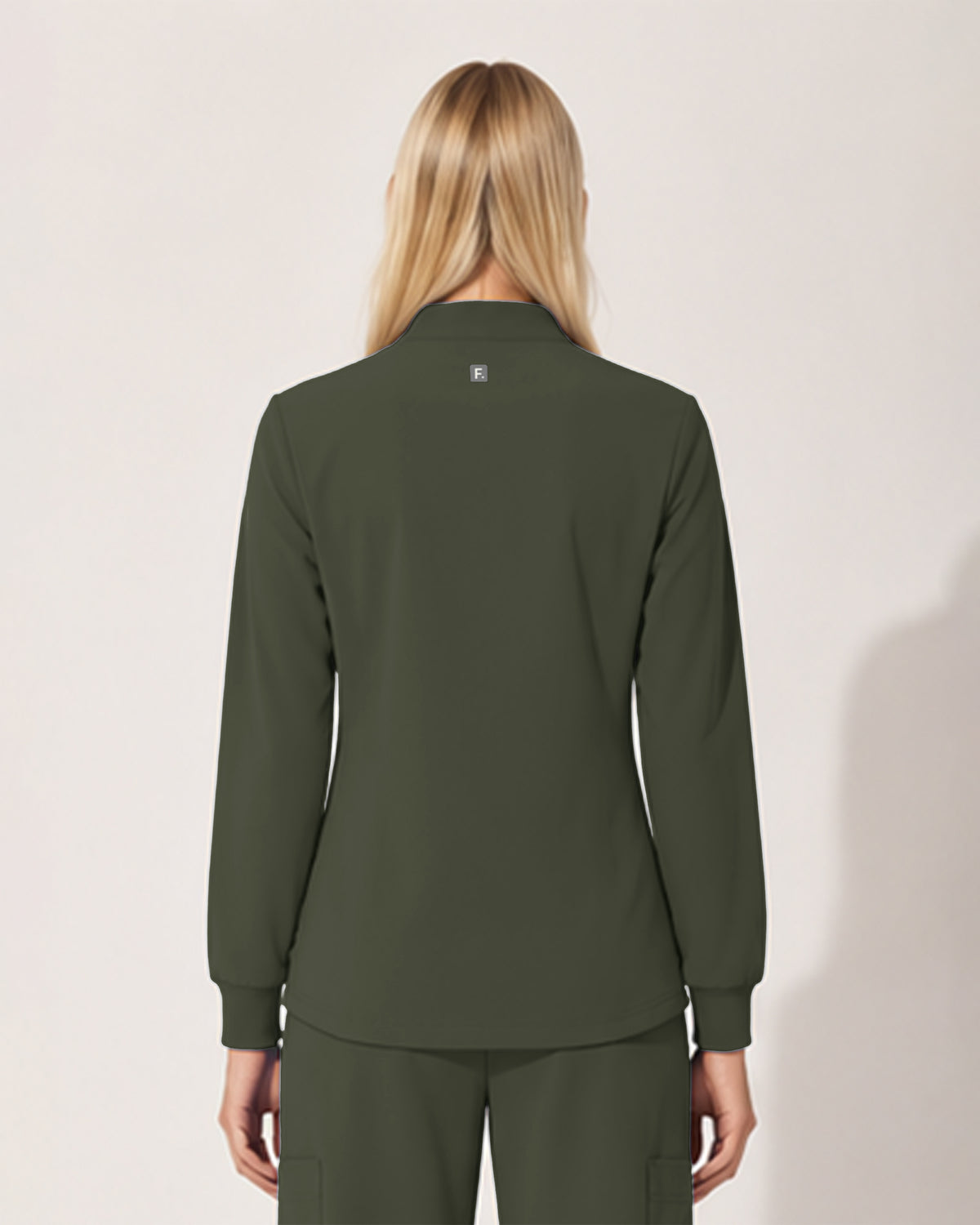 Foundry Women's 6005 Ellis 2 Pocket Scrub Jacket Olive