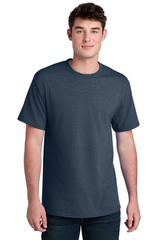 Port & Company Core Blend Recycled Tee PC01 Navy Blue Heather