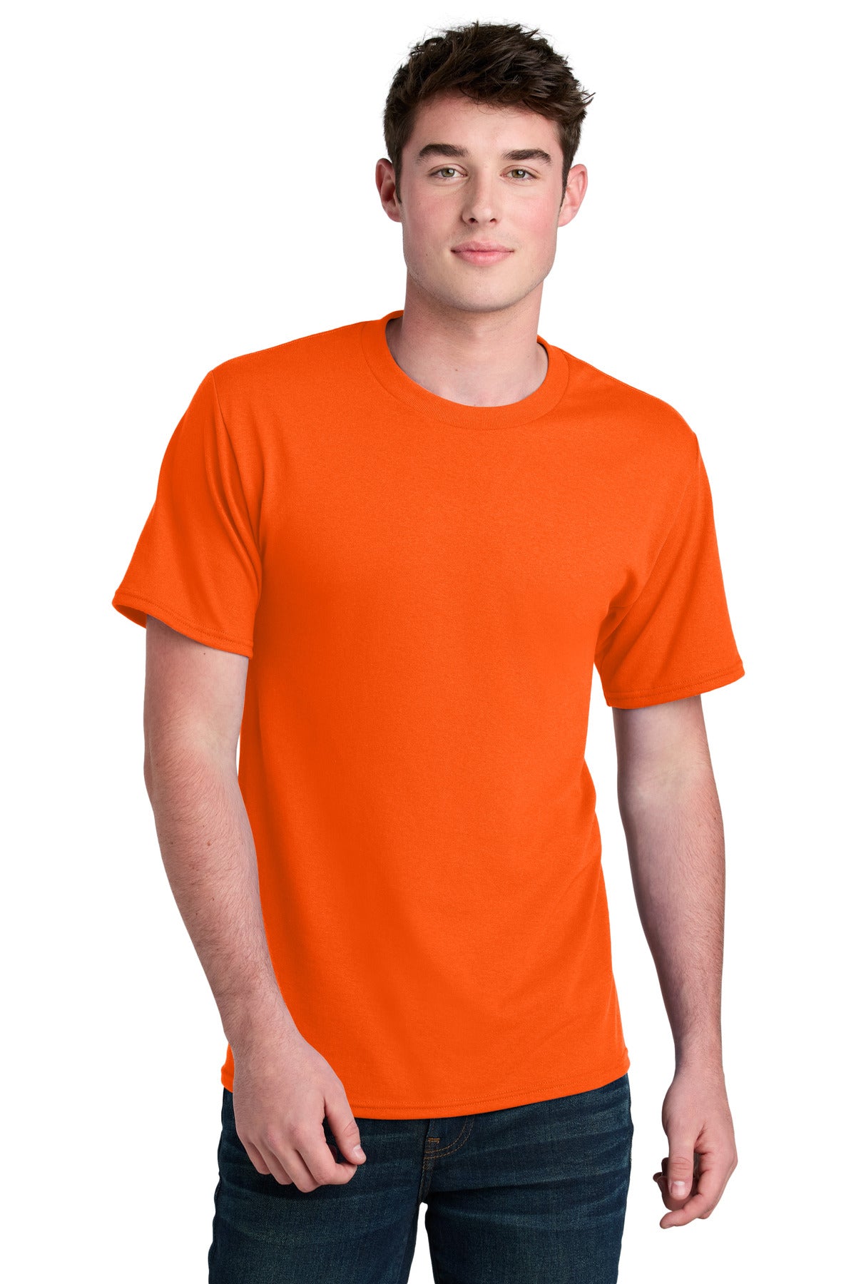 Port & Company Core Blend Recycled Tee PC01 S. Orange