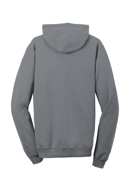 Port & Company Beach Wash Garment-Dyed Pullover Hooded Sweatshirt. PC098H Pewter