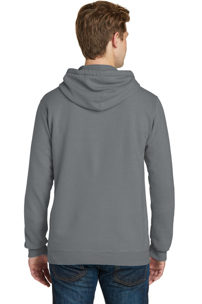 Port & Company Beach Wash Garment-Dyed Pullover Hooded Sweatshirt. PC098H Pewter