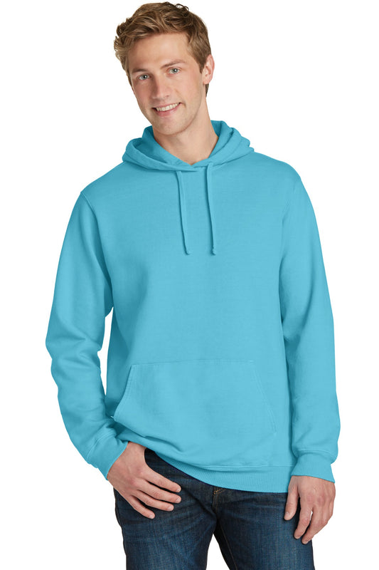 Port & Company Beach Wash Garment-Dyed Pullover Hooded Sweatshirt. PC098H Tidal Wave