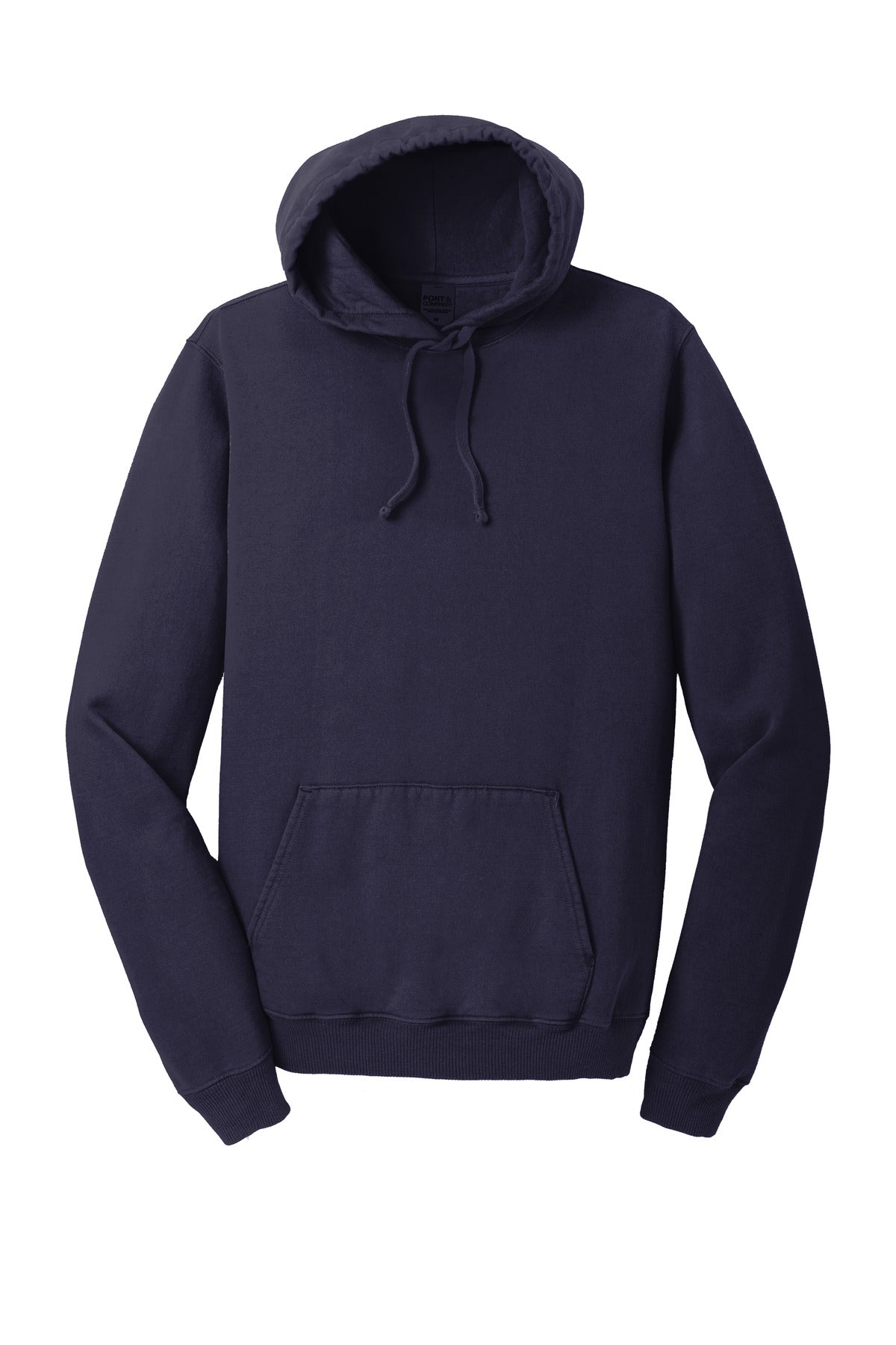 Port & Company Beach Wash Garment-Dyed Pullover Hooded Sweatshirt. PC098H True Navy