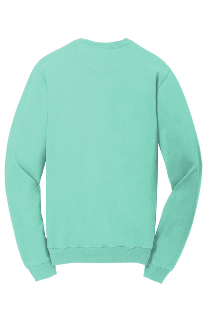 Port & Company Beach Wash Garment-Dyed Crewneck Sweatshirt PC098 Cool Mint