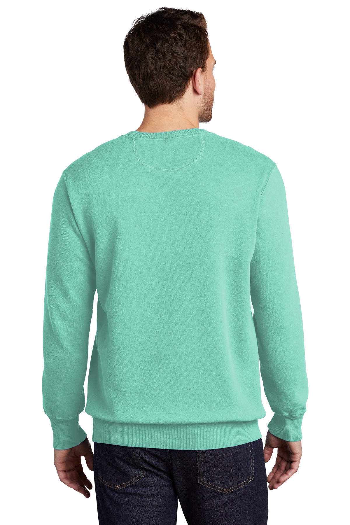 Port & Company Beach Wash Garment-Dyed Crewneck Sweatshirt PC098 Cool Mint