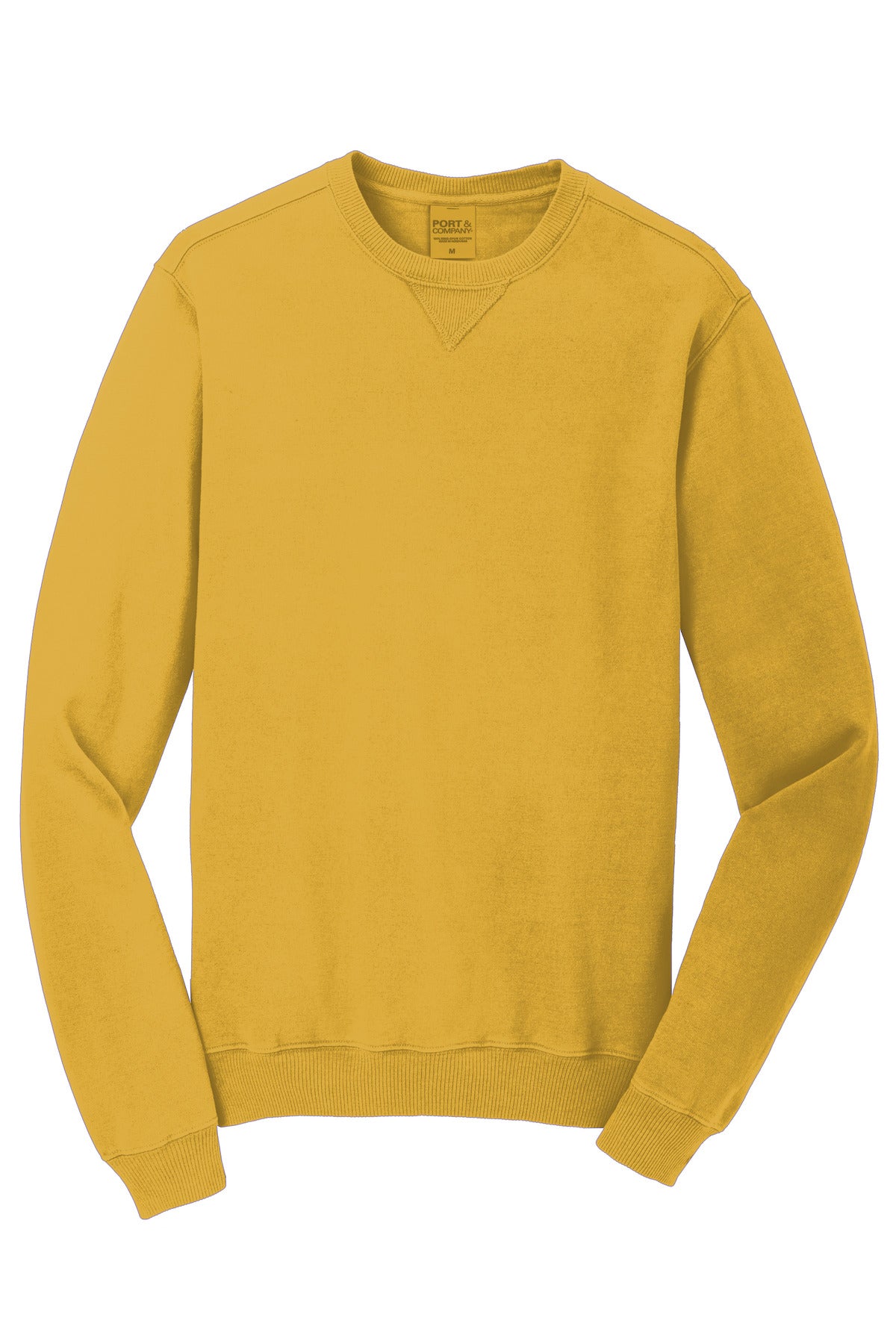 Port & Company Beach Wash Garment-Dyed Crewneck Sweatshirt PC098 Dijon