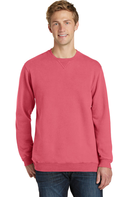 Port & Company Beach Wash Garment-Dyed Crewneck Sweatshirt PC098 Fruit Punch