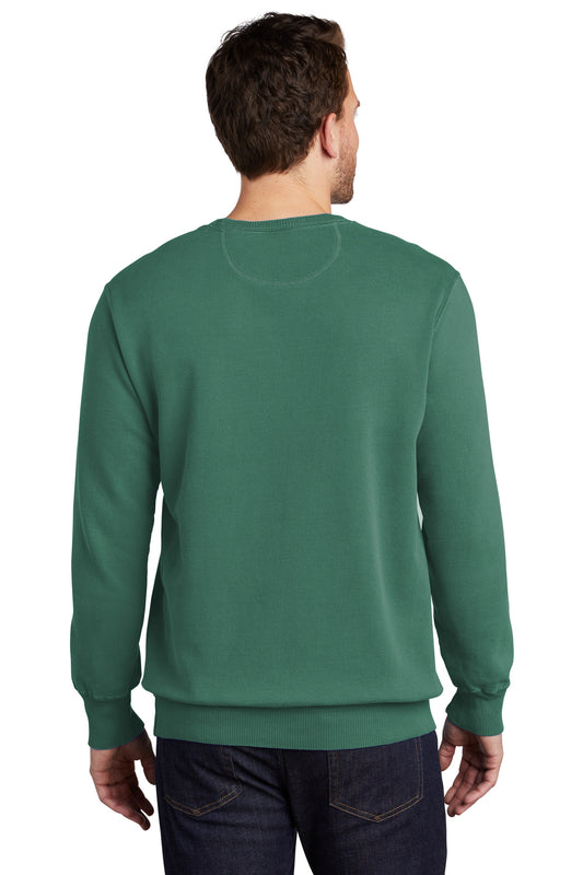 Port & Company Beach Wash Garment-Dyed Crewneck Sweatshirt PC098 Nordic Green