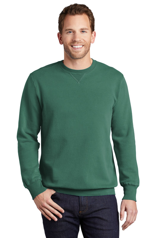 Port & Company Beach Wash Garment-Dyed Crewneck Sweatshirt PC098 Nordic Green